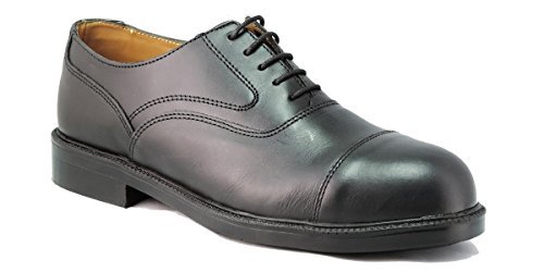 2WORK4 8104500544 2Work4 Oxford Buty Robocze Ochronne S3 SRB, Czarne, Rozmiar 44