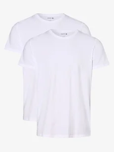 Lacoste T-shirty pakowane po 2 szt. Mężczyźni Bawełna biały jednolity, S - Koszulki męskie - miniaturka - grafika 1
