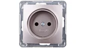 Gniazdka elektryczne - Ospel Gniazdo ścienne IMPRESJA MODUŁ Pojedyncze tytan GP-1Y/m/23 - miniaturka - grafika 1