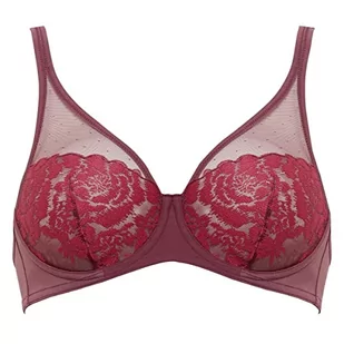 Maison Lejaby Fleur Ikat Biustonosz damski, Bordowy, 90C - Biustonosze - miniaturka - grafika 1