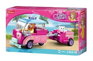 KLOCKI SLUBAN KOLEKCJA GIRL'S DREAM MINI KAMPER FRIENDS KOMPATYBILNE Z LEGO COBI - Klocki - miniaturka - grafika 1