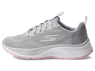 Skechers Girls, Kapcie, Szary Mesh/Pink Trim, 43 EU, Szary Mesh Pink Trim, 43 EU - Kapcie damskie - miniaturka - grafika 1