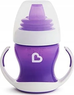 Munchkin MUNCHKIN mokomoji gertuvė su rankenomis ir minkštu snapeliu, Gentle Transition, violetinė, 4mėn+, 118 ml, 012550WWW - Miseczki i talerzyki dla dzieci - miniaturka - grafika 1
