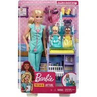Lalki dla dziewczynek - Mattel Barbie Kariera Zestaw Pe diatra GXP-720432 - miniaturka - grafika 1