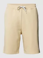 Spodnie sportowe męskie - Szorty z dzianiny dresowej o kroju regular fit z nadrukiem z logo model ‘ZUMU’ - miniaturka - grafika 1