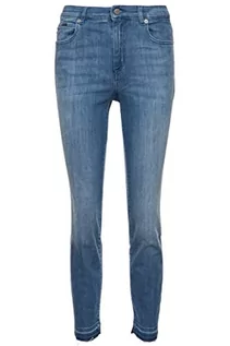 Spodnie damskie - BOSS Jeansy damskie Slim Crop 4.1, niebieski, 29 - grafika 1