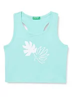 Koszulki i topy damskie - United Colors of Benetton Tank top 3096CH013 Biustonosz tank top, Turkusowy 18T, L Dziewczynka, Turkusowy 18t - miniaturka - grafika 1