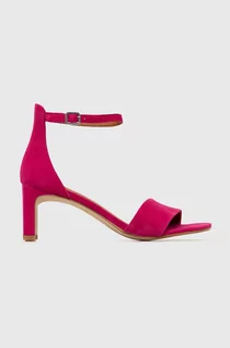 Sandały damskie - Vagabond sandały zamszowe Luisa kolor różowy 5312.440.46 - grafika 1