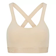 Biustonosze - HUGO Biustonosz damski, wyściełany, sportowy logo, Jasny Beż270, XL - miniaturka - grafika 1