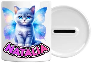 Skarbonka Kotek Kot Koty Z Napisem Nadrukiem Prezent Zatyczka Na Dole - Skarbonki Skarbonka Kotek Kot Koty Z Napisem Nadrukiem Prezent Zatyczka Na Dole - Skarbonki - miniaturka - grafika 1