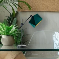 Lampy stojące - Lampa biurkowa stołowa regulowana BELO GOLD - miniaturka - grafika 1