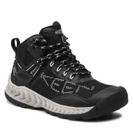 Buty trekkingowe damskie - Trekkingi Keen - Nxis Evo Mid Wp 1025911 Black/Blue Glass - miniaturka - grafika 1