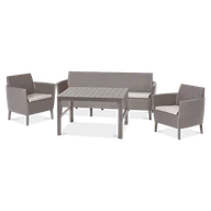 Meble ogrodowe - Zestaw Ogrodowy Salemo Max 3 Cappuccino - miniaturka - grafika 1