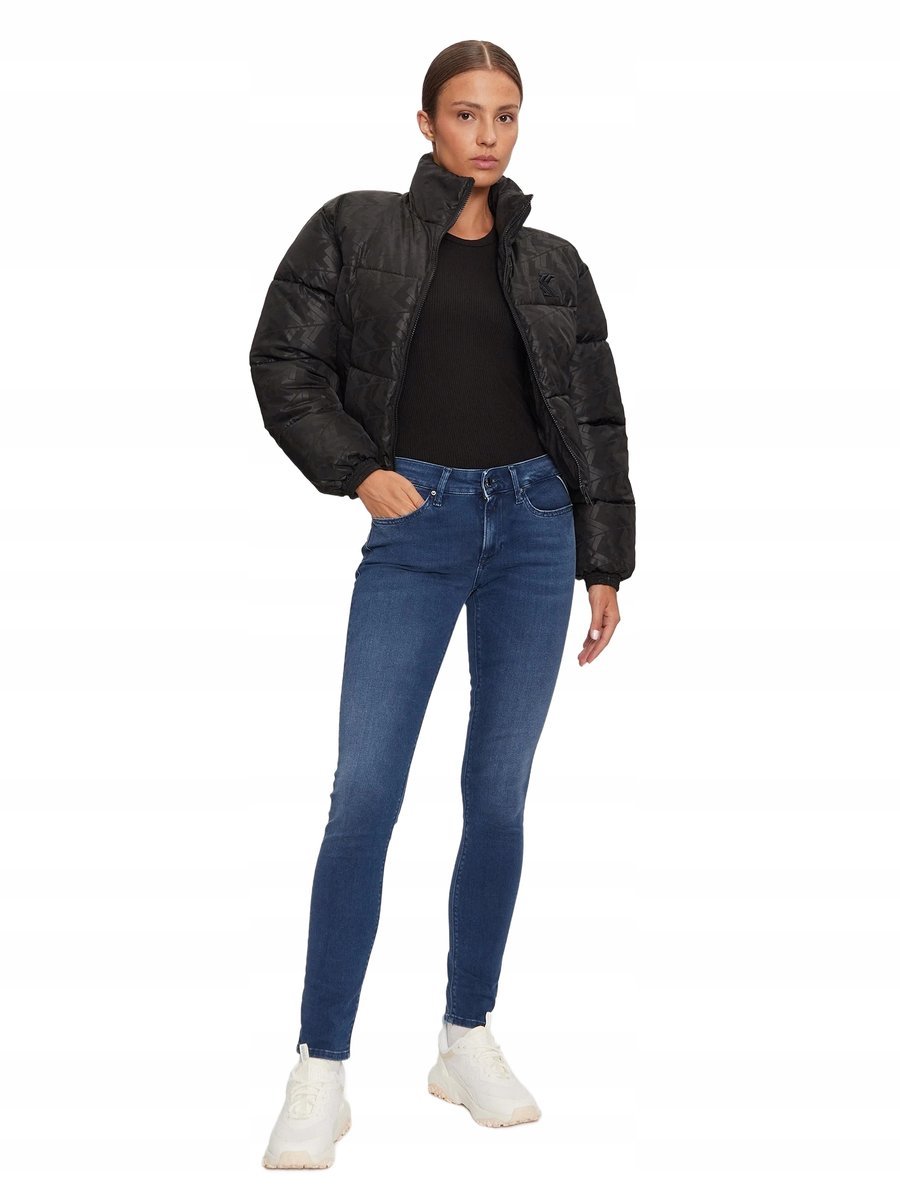 REPLAY DŻINSY RURKI DAMSKIE NIEBIESKIE WYSOKI STAN PRZETARCIA 27/30 6BA