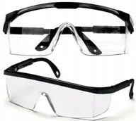 Okulary ochronne - OKULARY OCHRONNE ROBOCZE GOGLE PRZECIWODPRYSKOWE BEZBARWNE REGULOWANE - miniaturka - grafika 1