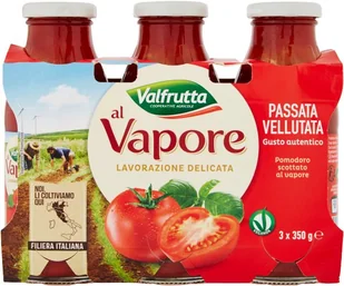 Passata Vellutata al Vapore 350g x 3 - Valfrutta - Koncentraty warzywne, przeciery - miniaturka - grafika 1