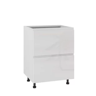Rimini Szafka Dolna Ds-60-2W_1Wew_Modern Biały Połysk - Meble kuchenne - miniaturka - grafika 1