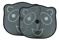 Akcesoria motoryzacyjne - 2x osłony samochodowe na szyby przyssawki czarne panda przeciwsłoneczne - miniaturka - grafika 1