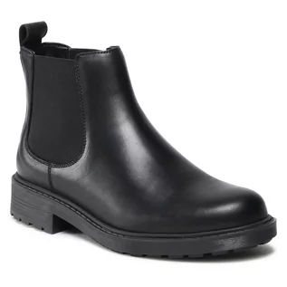 Sztyblety damskie - Sztyblety Clarks - Orinoco2 Lane 261636194 Black Leather - grafika 1