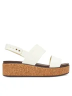 Sandały damskie - Crocs Sandały Brooklyn Cork Low Wedge 211144 Czarny - miniaturka - grafika 1