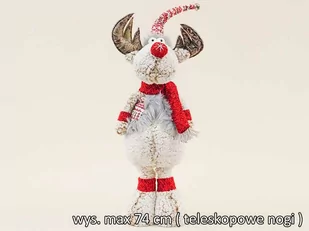 Figurka Renifer - 74 cm - 1 szt. - Ozdoby bożonarodzeniowe - miniaturka - grafika 1