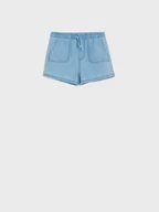 Spodnie i spodenki dla chłopców - Sinsay - Szorty jeansowe - niebieski - miniaturka - grafika 1