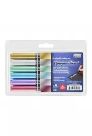 Pisaki pędzelkowe Opaque Brush 6 kolorów - Flamastry - miniaturka - grafika 1