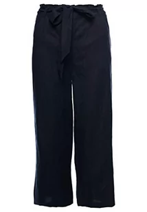 Superdry Damskie spodnie Eden Linen, niebieski (Atlantic Navy Gkv), 30W / 32L - Spodnie damskie - miniaturka - grafika 1