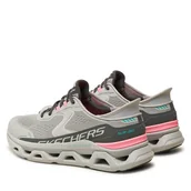 Sneakersy damskie - Sneakersy Skechers 150510/GYPK Szary - miniaturka - grafika 1