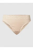 Majtki damskie - Figi z bawełny z koronką model Moments - Hanro - miniaturka - grafika 1