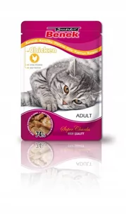 Certech Super Benek SUPER BENEK Adult Saszetka dla kota z kawałkami kurczaka 24x100g 54514-uniw - Mokra karma dla kotów - miniaturka - grafika 1