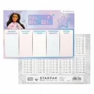 Szkolne artykuły papiernicze - Starpak Plan lekcji z tabliczką mnożenia Barbie 25 szt. - miniaturka - grafika 1