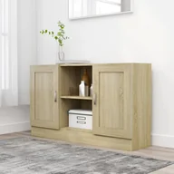 Szafki do salonu - vidaXL Szafka, kolor dąb sonoma, 120x30,5x70 cm, płyta wiórowa 802780 - miniaturka - grafika 1