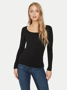 Vero Moda Bluzka Maxi My 10228809 Czarny Slim Fit - Bluzki damskie - miniaturka - grafika 1