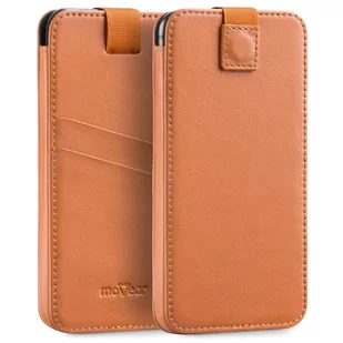 moVear moVear Skórzane Etui Wsuwka do iPhone 8/7/6 Plus i telefonów o zbliżonych wymiarach | Eksluzywny Pokrowiec pocketCase C+ Skóra Nappa, Jasnobrązowy AI68PPCPLNBBKLB - Etui i futerały do telefonów - miniaturka - grafika 1