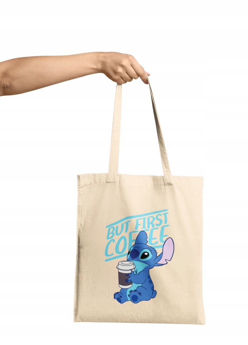 Torba Shopper Materiałowa Na Ramię Prezent Lilo & Stitch Kawa Różne Wzory