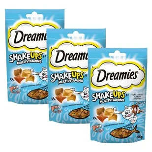 Przysmak dla kota DREAMIES Shake Ups Multivitamins Owoce morza 3 x 55 g - Przysmaki dla kotów - miniaturka - grafika 1