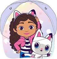 Czapki dla dzieci - Czapka z daszkiem dla dziewczynki Koci Domek Gabi Fioletowa - miniaturka - grafika 1