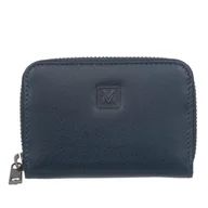 Etui na dokumenty i karty - Etui Skórzane na karty dokumenty wizytówki VerMari Banjo Granatowe - miniaturka - grafika 1