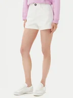 Spodenki damskie - Volcom Szorty jeansowe Weelow B2012300 Biały Slim Fit - miniaturka - grafika 1