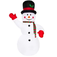 Oświetlenie świąteczne - Bałwan samopompujący dmuchany z oświetleniem LED na zewnątrz IP44 - miniaturka - grafika 1