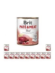 Brit Pate & Meat Dog Beef puszka 800g - Mokra karma dla psów - miniaturka - grafika 3