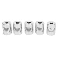 Filamenty i akcesoria do drukarek 3D - łącznik wału drukarki 3D, elastyczny łącznik wału, łącznik drukarki 3D, łącznik wału ze stopu aluminium, sztywny łącznik zaciskowy, akcesoria do drukarek 3D - miniaturka - grafika 1