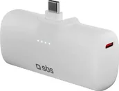 Powerbanki - SBS EcoPower 5000 mAh 10W z wbudowanym portem USB-C biały - miniaturka - grafika 1