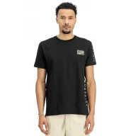 Odzież taktyczna i umundurowanie - Alpha Industries Koszulka Camo Sleeve T 156522 03 - Czarna - miniaturka - grafika 1