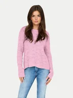 Swetry damskie - ONLY Sweter 15234745 Różowy Regular Fit - miniaturka - grafika 1