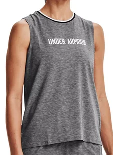 UNDER ARMOUR KOSZULKA ATHLETE RECOVERY 1362555001 SM CIEMNOSZARY - Koszulki i topy damskie - miniaturka - grafika 1