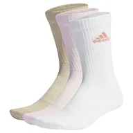 Skarpetki damskie - adidas Unisex amortyzowane skarpety Crew 3 pary, przezroczysty różowy/biały/cudowny beż, XXL, Jasny różowy/biały/cudowny beż, XX-Large - miniaturka - grafika 1