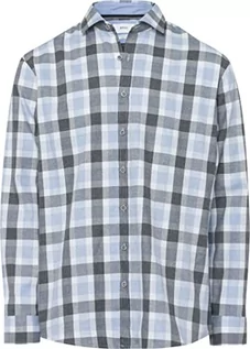Koszule męskie - BRAX Męska koszula w stylu Harold C Light Flanell Check w kratkę, River, XS - grafika 1