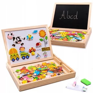 Tablica kredowa, magnetyczna, suchościeralna 31 x 23 cm - Tablice i flipcharty - miniaturka - grafika 1